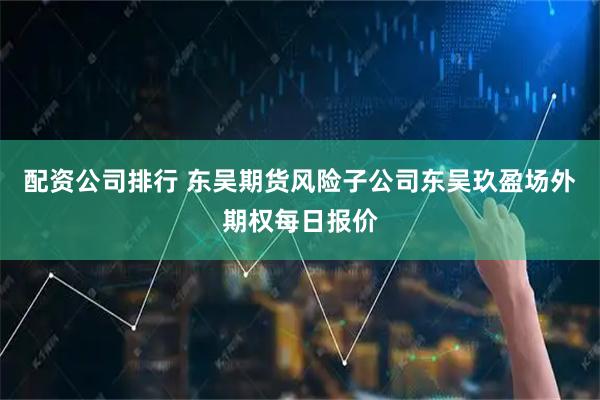 配资公司排行 东吴期货风险子公司东吴玖盈场外期权每日报价